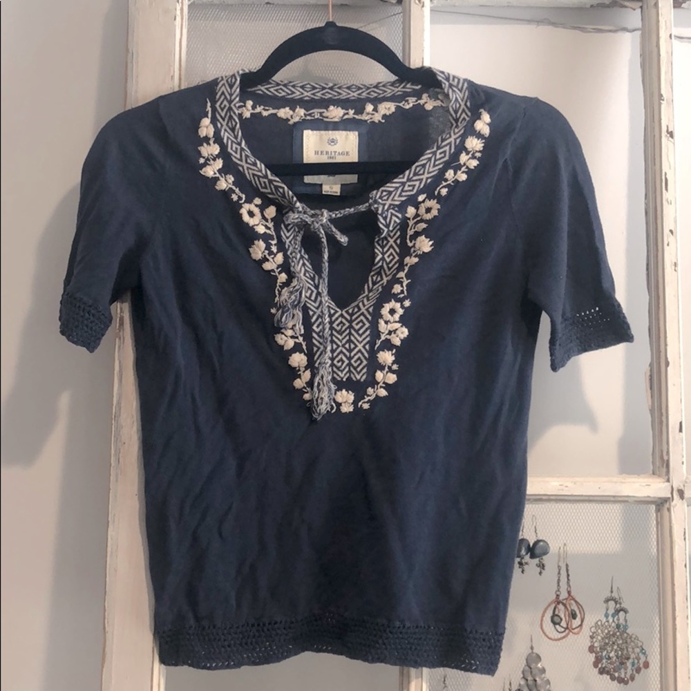 Cotton Blouse with embroidery detail